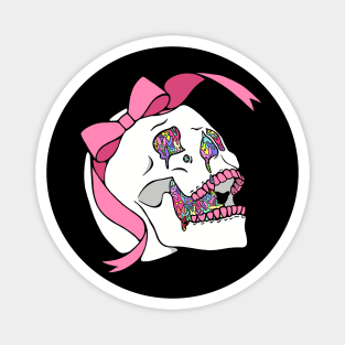 Pink Skull Magnet